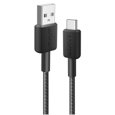 кабель ANKER 322 USB-A to USB-C - 1.8m Nylon (Чорний)