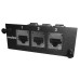 Незаповнена адаптерна пластина PowerCat 6A для 3-х екранованих модулів DataGate RJ45 категорії 6A (болти для фіксації кабелю заземлення в комплекті), MOLEX Незаповнена адаптерна пластина PowerCat 6A для 3-х екранованих модулів DataGate RJ45 категорії 6A (болти для фіксації кабелю заземлення в комплекті), MOLEX