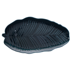 Блюдо Limited Edition LEAF BLACK / 30x16.8 см /овальне (B010751)