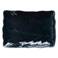 Блюдо Limited Edition LEAF BLACK / 24.5х17 см /прямок. (B010786)