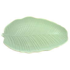 Блюдо Limited Edition LEAF GREEN GOLD / 30x16.8 см /овальне (B010789)
