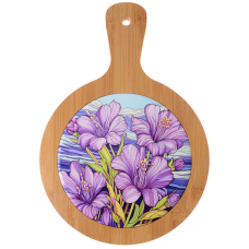 Дошка обробна Limited Edition IRIS / підставка під гаряче/ з бамбук.ручкою 19х27 см (B160069)