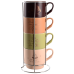 Чашка Limited Edition MORNING COFFEE /НАБІР/4х340 мл на мет.підст (B248-E0963)