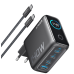 мережева зарядка ANKER Laptop GaN Charger 140W, 3xUSB-C PD3.1 & 1xUSB-A w Display and Cable (Black)