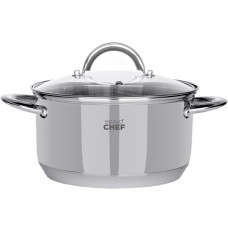 Каструля BRAVO CHEF 20 см (3.6 л) з кришкою нерж. (BC-2001-20P)