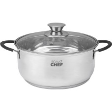 Каструля BRAVO CHEF Safran нерж 16 см (1.4 л) з кришкою (BC-2014-16)