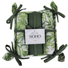 Кухонний текстиль SOHO Наб. руш. 40*60см бавовна 100% Flover хліб. 3 шт. Кухонний текстиль SOHO Наб. руш. 40*60см бавовна 100% Flover хліб. 3 шт.