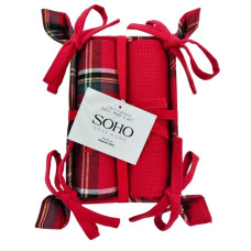 Кухонний текстиль SOHO Наб. руш. 40*60см бавовна 100% Sell Red хліб. 2 шт. Кухонний текстиль SOHO Наб. руш. 40*60см бавовна 100% Sell Red хліб. 2 шт.