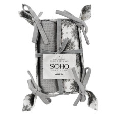 Кухонний текстиль SOHO Наб. руш. 40*60см бавовна 100% Snow Grey хліб. 2 шт. Кухонний текстиль SOHO Наб. руш. 40*60см бавовна 100% Snow Grey хліб. 2 шт.