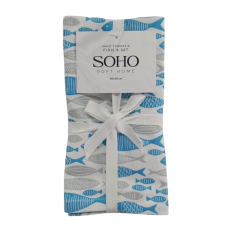 Кухонний текстиль SOHO Наб. руш. 40*40см бавовна 100% Fish 4 шт.