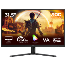 Монiтор TFT AOC 31.5” C32G42ZE VA FHD Curved 240Hz (260 OC) 300nit HDMI DP Black