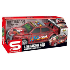 Іграшка CARS S Поліцейська машина червона 1:16 (інерція, звук, корпус світиться, багажник відкривається)