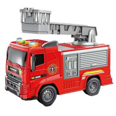 Іграшка CARS S Пожежний кран 1:20  (інерція, звук, світло, поворот драбини)