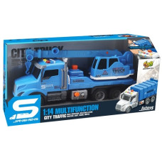 Іграшка CARS S Будівельний кран блакитний 1:14 (рухомі частини, інерція, звук, світло, вихлоп)