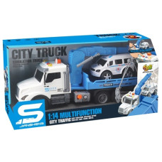 Іграшка CARS S Евакуатор блакитний 1:14 (рухомі частини, інерція, звук, світло, вихлоп)