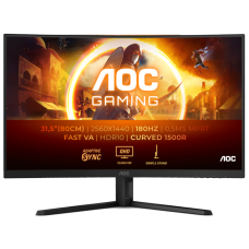 Монiтор TFT AOC 31.5” CQ32G4VE VA QHD Curved 180Hz 2*HDMI DP Black