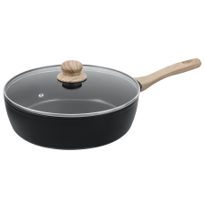 Сковорода PYREX Cook&Care глиб. 28 см індукція з кришкою (CR28DF6/8144)