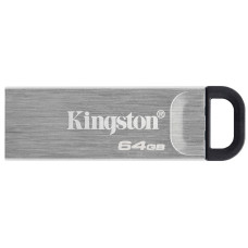 флеш-драйв KINGSTON DT Kyson 64GB USB 3.2 Silver/Black флеш-драйв KINGSTON DT Kyson 64GB USB 3.2 Silver/Black
