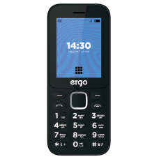 Мобільний телефон ERGO E241 Dual Sim (чорний)