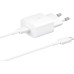 мережева зарядка SAMSUNG 15W Power Adapter (w C to C Cable) EP-T1510XWEGEU / Біла