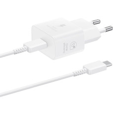 мережева зарядка SAMSUNG 25W Travel Adapter + Type-C cable White/EP-T2510XWEGEU