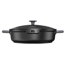Сотейник IQ Be Creative з двома ручками алюмінієвий 28 см (4.0 л) з кришкою (IQ-2147-28)