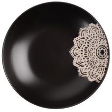 Тарілка Limited Edition KORA /20 см /суп./чорна (JH7574-1)