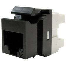 Модуль Keystone 1xRJ45 (WE8W), UTP, 568A / B, PowerCat 6, чорний, MOLEX 