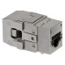 Екранований розетковий модуль RJ45 568A / B DataGate ™ PowerCat категорія 6A, з бічним підведенням кабелю - чорний, MOLEX 