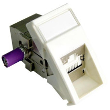 Модуль Mod Mosaic 22,5x45 мм, 1xRJ45, 568B, STP, PowerCat 6A, білий, MOLEX 