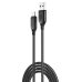 кабель XO NB235 Zebra Series Braided USB-A to Type-C - 1m (Чорний)