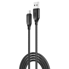 кабель XO NB235 Zebra Series Braided USB-A to Micro - 1m (Чорний) кабель XO NB235 Zebra Series Braided USB-A to Micro - 1m (Чорний)