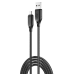 кабель XO NB235 Zebra Series Braided USB-A to Micro - 1m (Чорний)