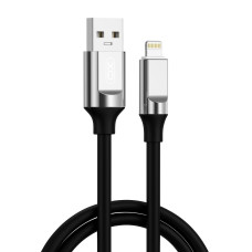 кабель XO NB251 Liquid Silicone Rubber USB-A to Lightning - 6A - 1m (Чорний)