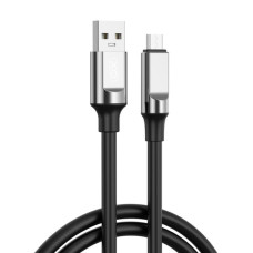 кабель XO NB251 Liquid Silicone Rubber USB-A to Micro - 6A - 1m (Чорний)