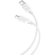 кабель XO NBQ236B Braided Type-C to Type-C - 60W - 1m (Білий)