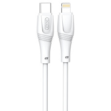 кабель XO NBQ239A Zeus Series High Elastic Type-C to Lightning - 27W - 1m (Білий)