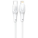 кабель XO NBQ239A Zeus Series High Elastic Type-C to Lightning - 27W - 1m (Білий)