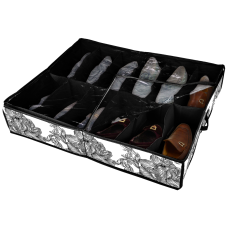 Органайзер IDEA HOME NP-106-D ткан. 12ком. д/взуття Anthracite Flowers 74.5x60x15 см (NP-106-D ткан. 12ком. д/взуття Anthracite Flowers)