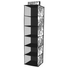 Органайзер IDEA HOME NP-121 ткан. 6ком. підвіс. Anthracite Flowers 28x28x112 см (NP-121 ткан. 6ком. підвіс. Anthracite Flowers)