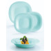 Сервіз LUMINARC CARINE LIGHT TURQUOISE / 18 пр. (P7628)
