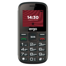Мобільний телефон ERGO R202 Dual Sim (чорний)
