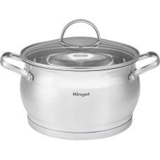 Каструля RINGEL Salsa нерж 22 см (5.2 л) з кришкою (RG-2034-22)