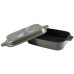 Гусятница RINGEL Zitrone Olive сковорода Ростер 34x24x13.5 см (6+3л) з кришкою (RG-2108-34/OL)