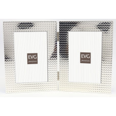 Рамка EVG ONIX 2-10X15 S16 Double Silver