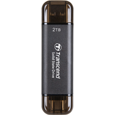 ssd зовнішній TRANSCEND 2TB ESD310C, USB 10Gbps, Type C/A Сірий