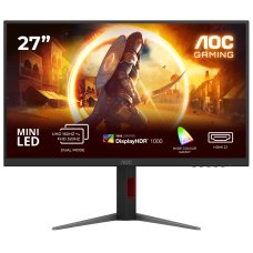 Монiтор TFT AOC 27” U27G4XM MiniLED IPS 4K 160Hz 1200nit HDMI DP Pivot USB G-Sync