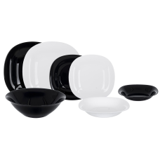 Сервіз LUMINARC CARINE WHITE&BLACK / 19 пр. (V8305)