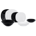Сервіз LUMINARC CARINE WHITE&BLACK / 19 пр. (V8305)