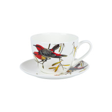 Чашка Limited Edition BIRD /НАБІР/1х550 мл з блюдцем 17.8 см / в подар. уп. (YF6009)